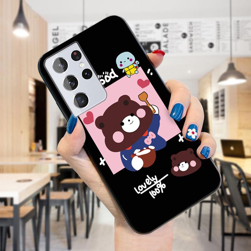 Estuche con dibujos de oso, jirafa y arcoíris con pronóstico del tiempo