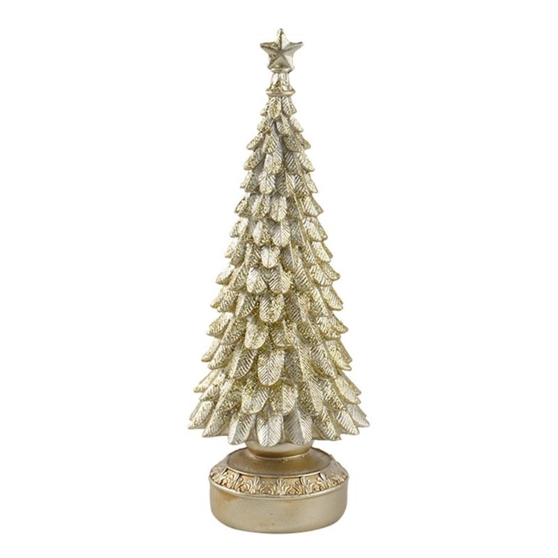 Miniature Christmas Tree Ornament Tiny Resin Holiday Tree Table Decoration For Mantels Dining Table Holiday Centerpieces