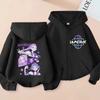 Hoodies Sweatshirts Girls Zip Sweatshirt Children's Clothing Cartoon Print Hoodie Casual Top