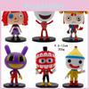 6-12cm Circus Pop Clown Figure Set With Rotating Heads