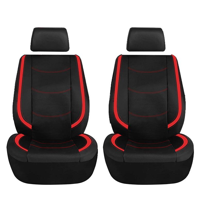 AUTO PLUS Universal Car Seat Cover Set Pu Leather Vehicle Cushion Full Surrounded Protector Fit Most Car Suv Truck  Accessories