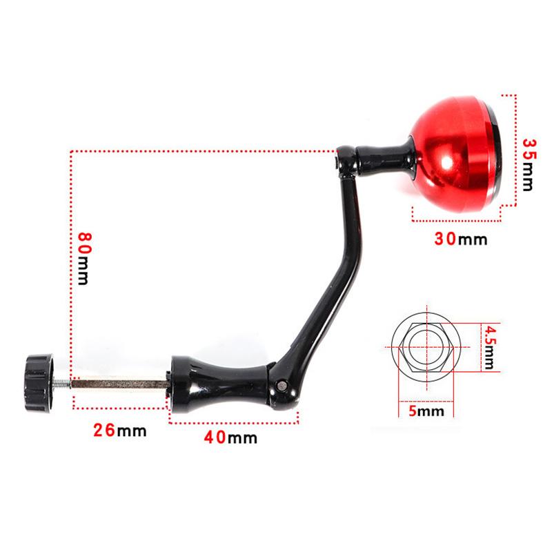 Metal Reel Replacement Power Handle Fishing Reel Handle Knob Spinning Handle Rocker Arm Grip For Spinning Fishing Reel Accessory