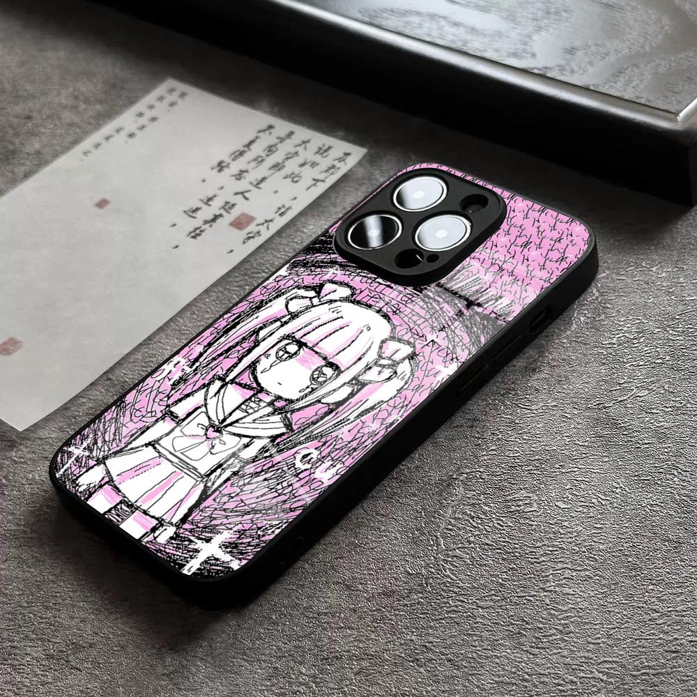 M-Menhera Chan Comic Phone Case For IPhone 16 Pro Max 15 Plus 14 Pro 12 11 13 Mini X XR XS Max 8 7 Plus SE Glass Cover