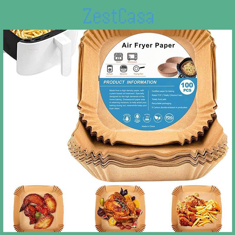 Fryer Special Paper Air 100pc Air Fryer Disposable Paper Liner Non Stick Oven Mat Kitchen Pan Pad Airfryer Accessories Bakpapier