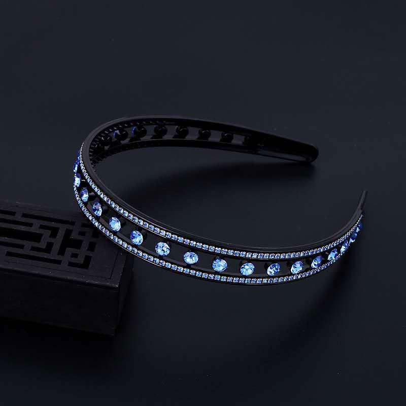 Simple Headband Rhinestone Hair Hoop Bands Flower Crystal Non-slip Bezel Hairbands Women Jewelry Girls Hair Accessories Headwear