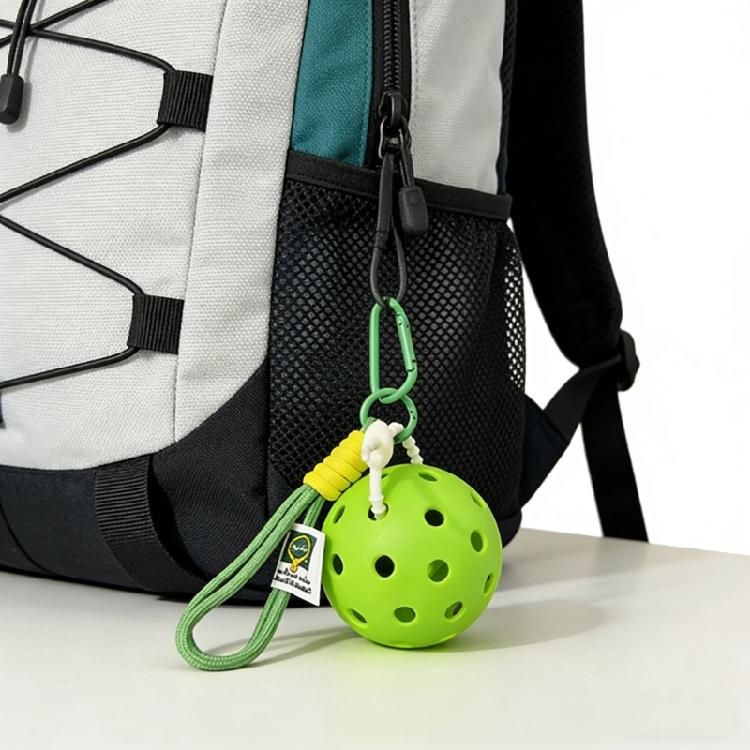 Pickleball-förmiges Design Schlüsselanhänger Anhänger Kreative Pickleball-Themen Schlüsselanhänger Neuheits-Ornament Für Geschenke Und Persönliches