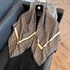 Square scarf 91CM large square scarf imitation silk satin scarf temperament women's shawl scarf headscarf windproof silk scarf thin