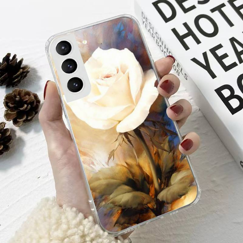 

Белый розовый чехол для телефона Samsung Galaxy S10 S10e S8 S9 Plus S7 A70 Edge Note10 прозрачный чехол A51