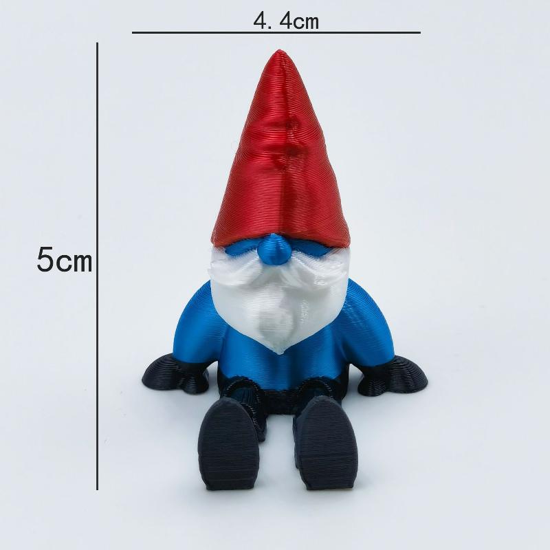 

Creative Christmas Toys 3D Print Christmas Santa Claus Snowman Elk Joints Movable Doll Ornament Holiday Gift
