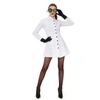 Halloween Cosplay Feestkostuum Vrouwelijk Gekke Wetenschapper Kostuum Volwassen Verpleegster Uniform Jurk Kok Uniform