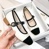 Fashion French Soft-soled Comfortable Women Shoes 2025 Autumn New Shallow-Mouth Flat-soled Small Fragrant Temperament Single Shoes Women