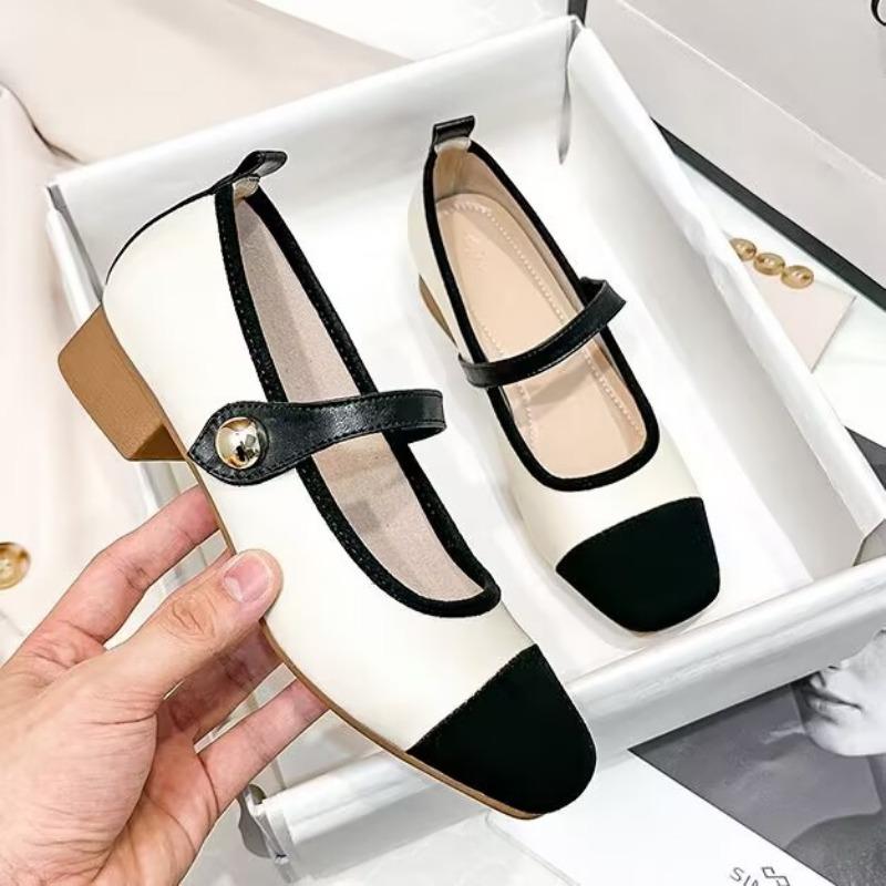 Fashion French Soft-soled Comfortable Women Shoes 2025 Autumn New Shallow-Mouth Flat-soled Small Fragrant Temperament Single Shoes Women