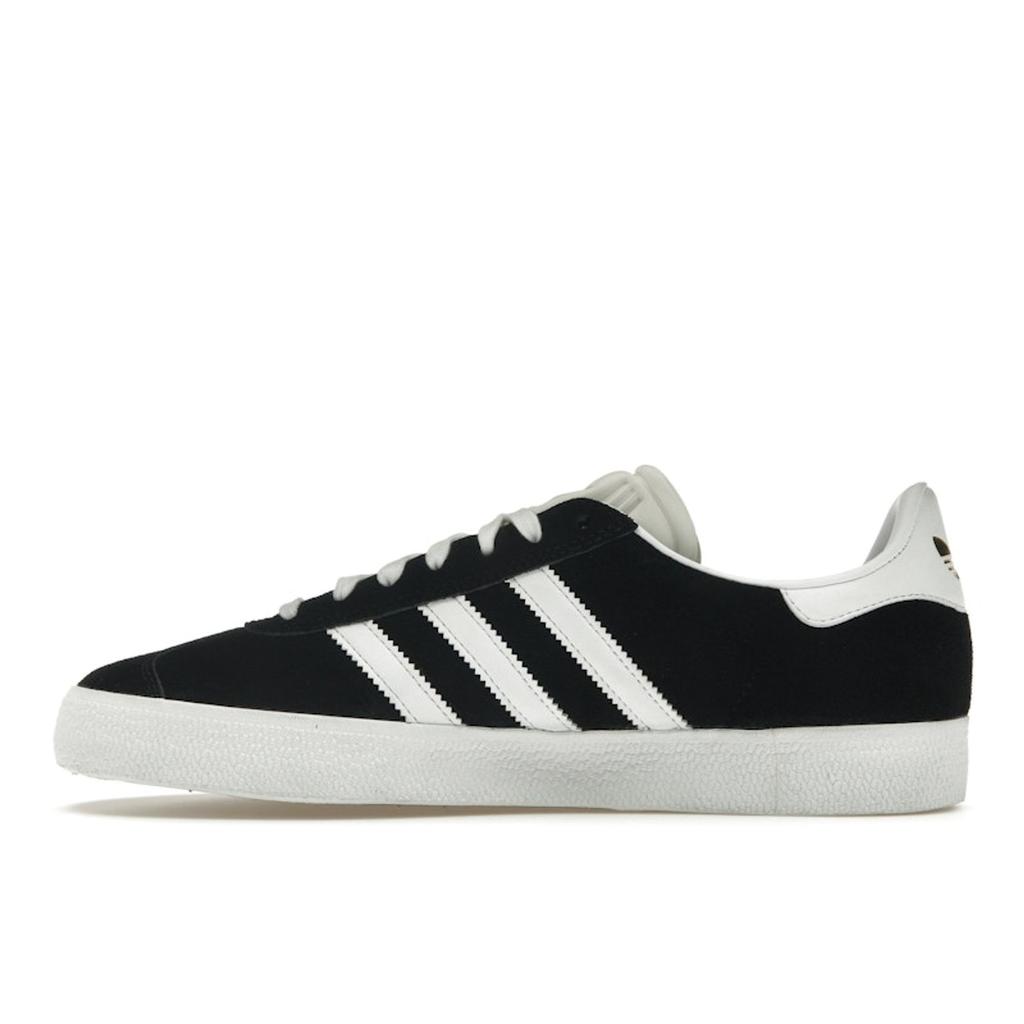 Adidas Gazelle ADV Black White Unisex Sneakers Core-Black Cloud-White Gold-Metallic FX6563