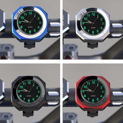 Aluminium Legierung Motorrad Uhr Wasserdichte Halterung Quarz Uhr Uhr Aluminium Leuchtende Uhr 22-28mm Lenker Auto Zubehör