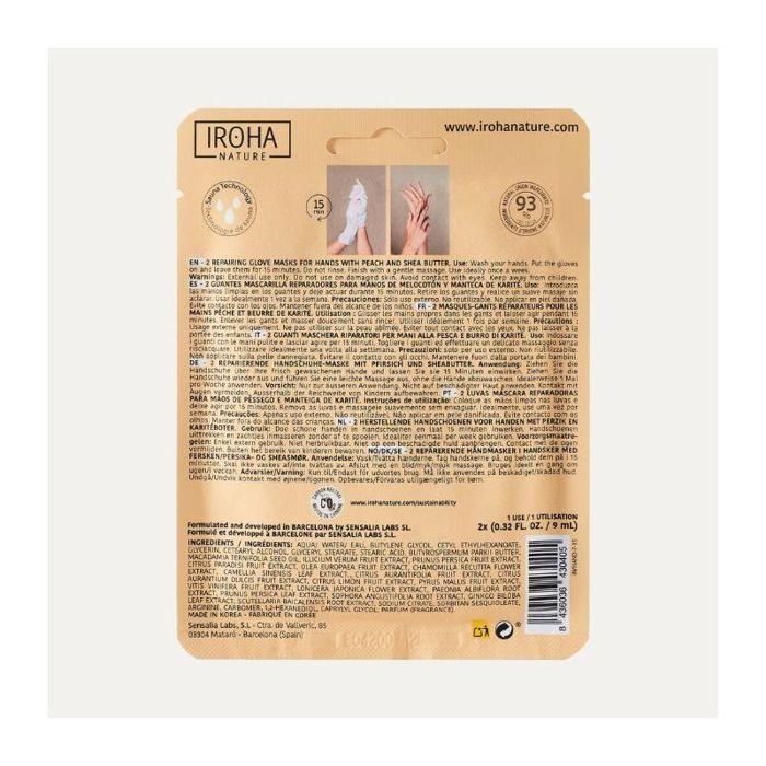 IROHA NATURE - Gants masque mains réparateurs 2 unités