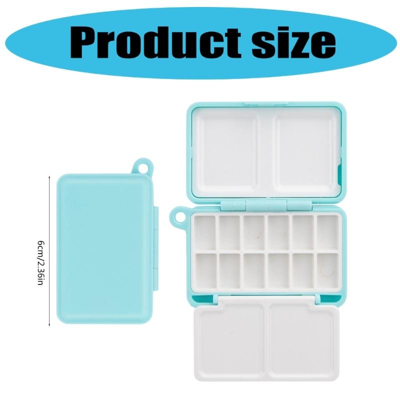 Watercolor Box with Lid Watercolor Pans for Travel Painting Empty Watercolor Tins Box with Pans Watercolor Paint Palette