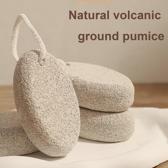 Natural Pumice Stone Heavy-Duty Callus Remover for Dry & Rough Heels Exfoliating Stone for Cracked Feet Dead Skin Remover Spa-Grade Foot Care Tool