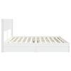 Bed Frame with Storage Space and Headboard White 180 x 200 cm