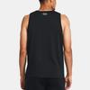 Under Armour Sportstyle Logo Print Sleeveless Hoodie Vest Men Tops Black 1382883-001