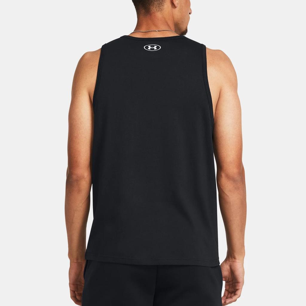 Under Armour Sportstyle Logo Print Sleeveless Hoodie Vest Men Tops Black 1382883-001