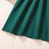 Sommer Retro Patchwork Ärmel Prinzessinnenkleid für Mädchen - Einfarbige