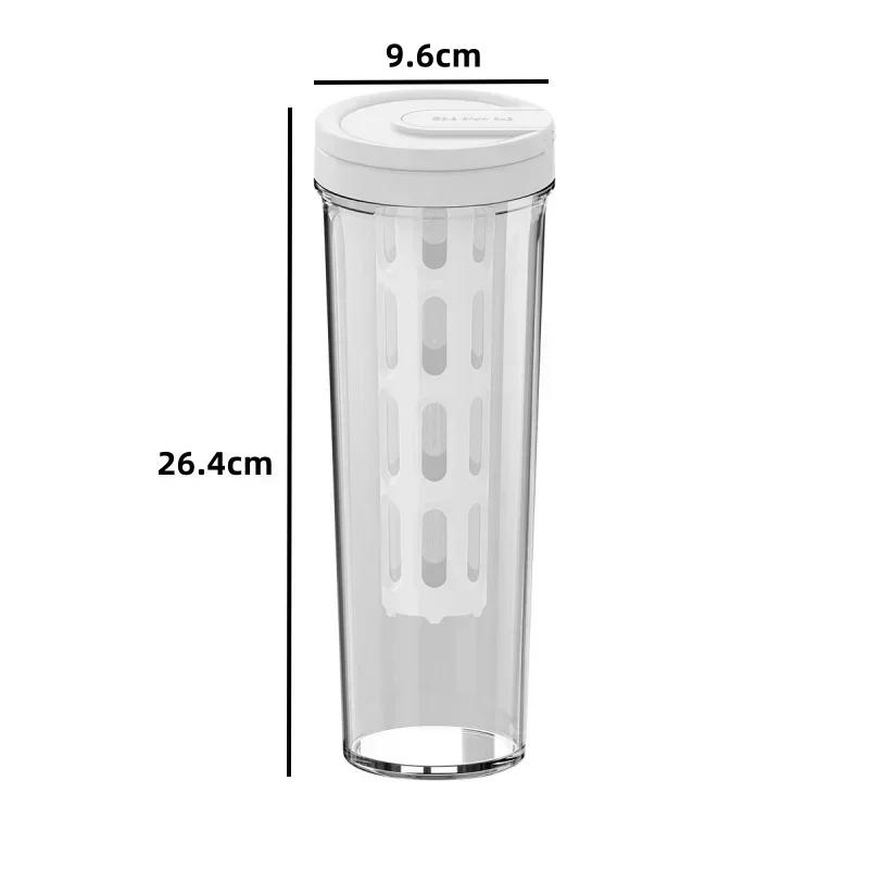 1L Manual Cold Brew Maker High-capacity Water Bottle Summer Portable Juices Tea Pot Coffeeware Cold Water Jug for Refrigerator