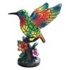 Mini Bird Tabletop Decoration Handmade Stained Glass Mini Resin Flying Bird Decor for Living Room Home Bedroom Decoration