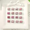 New Y2K Pink Strawberry Cherry Heart Daisy Rose Italian Charm Links Fit 9mm Bracelets Bangle Stainless Steel DIY Making Jewelry