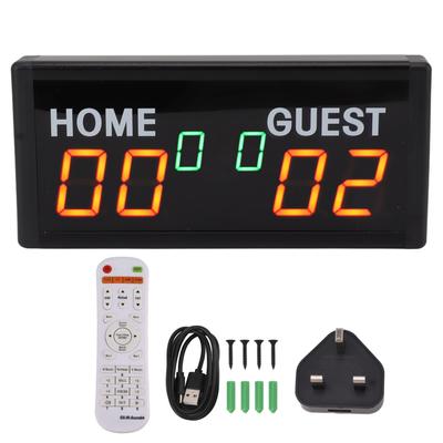 Digital Score Keeper with Remote 1.8 Inch LED Electronic Portable Tabletop Scoreboard for Badminton