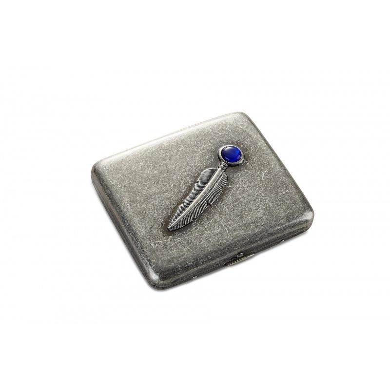 Vintage Metal Cigarette Case Box with Double Sided Spring Clip Open Retro Cigarete Case for Regular Cigarettes Men Gifts