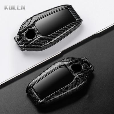 Abs Carbon Fiber Car Led Display Key Case Cover For Bmw G30 G12 G11 G32 G31 5 7 Series I8 I12 I15 G01 X3 X4 G02 G05 X5 G07 X7