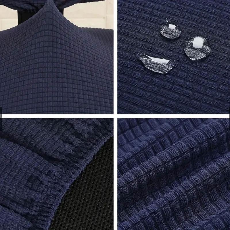 2PCS/Set Seat Cover Dust-Proof Backrest Cover Universal Rotating Chair Removable Elastic Office Chair Cover Split