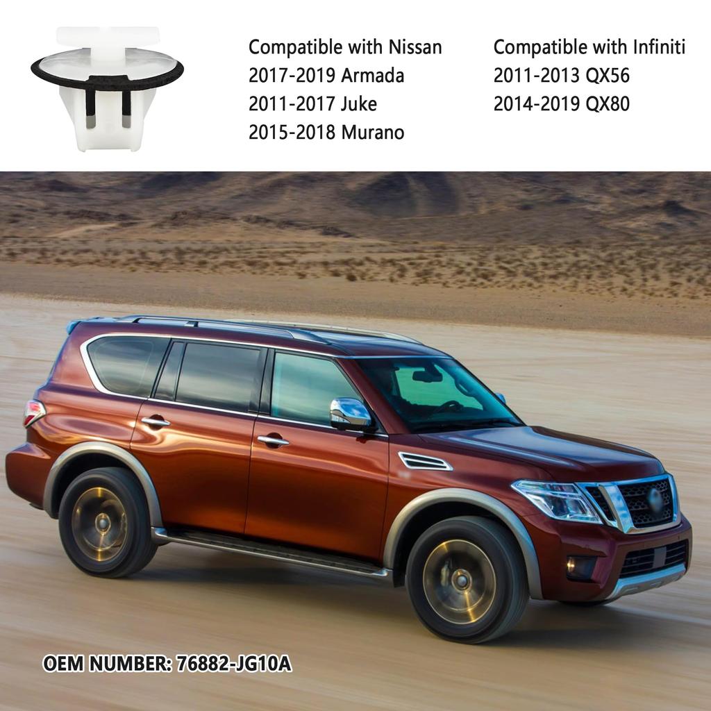 38pcs Car Retainer Clip Fender Clip Bumper Retainer Clip Replacement OEM #76882-JG10A 01553-09321 Car