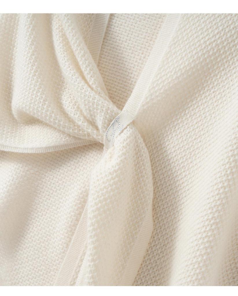 Women's 100% Pure Cashmere Rhinestone Knit Shawl - Versatile Fashion for Autumn/Winter