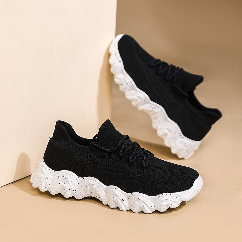 Specially for large size sports breathable fly-woven socks shoes lazy shoes 36