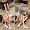 Soft bottom first layer cowhide little white shoes women's summer new thin hollow breathable flat bottom light casual board shoes