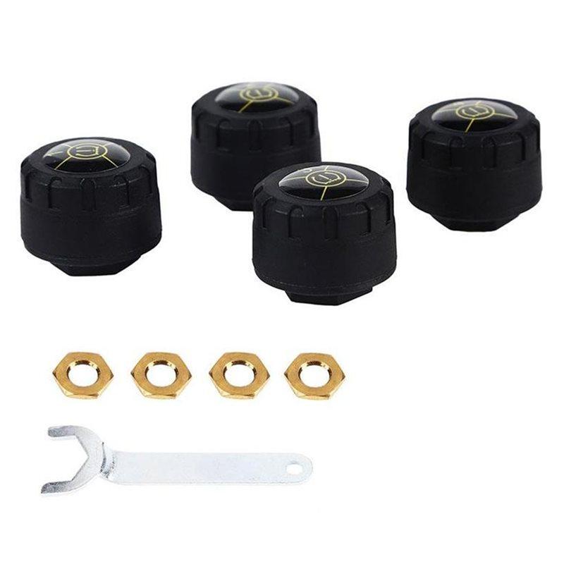 Für Android/Für iOS Kompatibel 4 Externe Motorrad TPMS Bluetooth 5.1 Reifendrucküberwachungssensoren