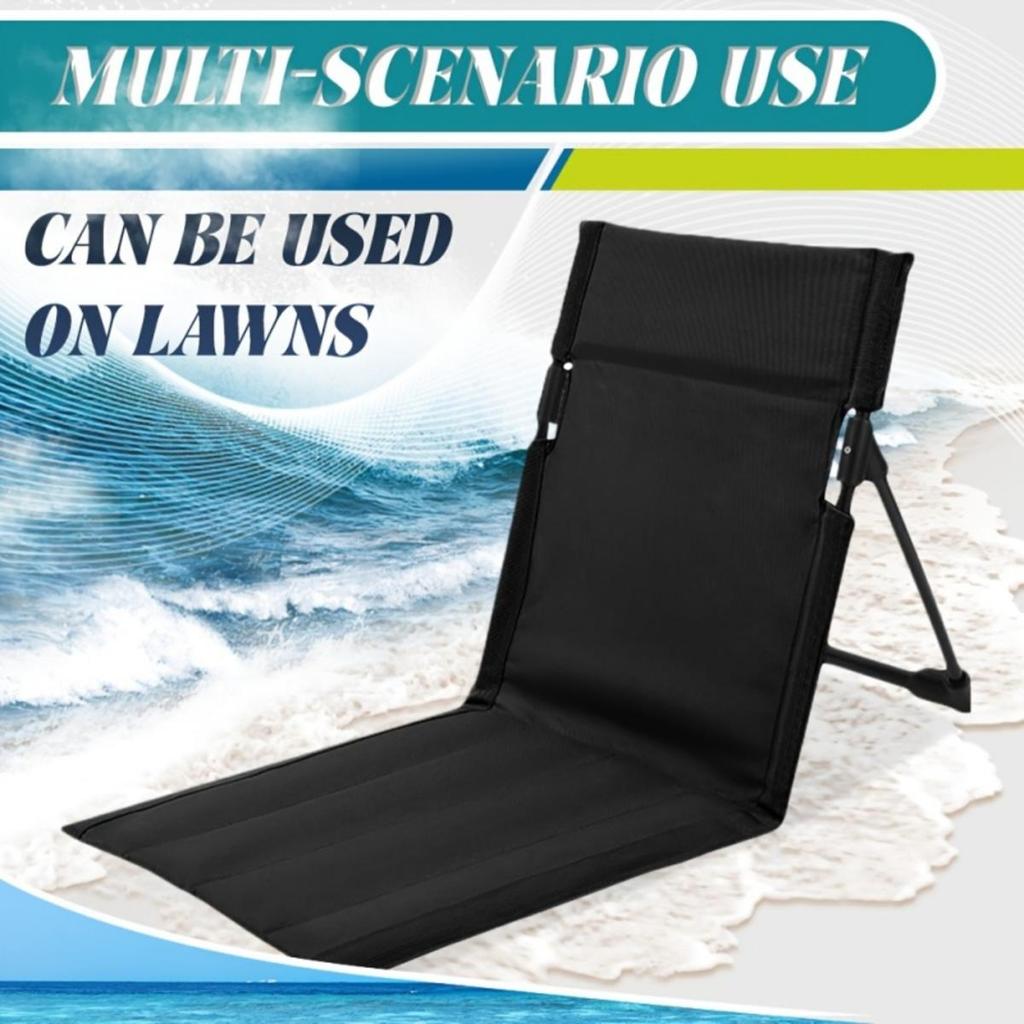 Outdoor Camping Lightweight Comfortable Folding Seat Park Leisure Beach Chair Portable Single Lazy Seat Back Chair