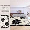 Nordic Velvet Non-Slip Living Room Carpet - Simple, Luxurious Floor Mat for Sofa, Office & Bedroom