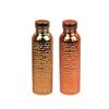 Heiß 800ML Kupfer Trinkflasche Hämmer Muster Auslaufsicher Sport Wasserflasche Outdoor Radfahren Fitnessstudio Fitness Reise Trinkbecher li