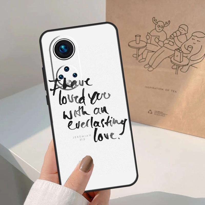 Christ Jesus Bible Verse Cross For Honor Magic 8 5 6 7 Pro Case For Honor 400 200 Lite 50 70 90 X8c X8b X9a X9b X9c X9d Win