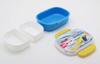 OSK Shinkansen Lunch Box with 360ml Made in Dishwasher and Microwave Locking Stylish and Suitable for and Inner, Capacity, Japan, Safe, Gasket, Cool,