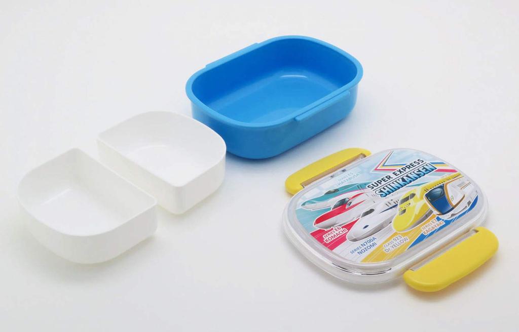 OSK Shinkansen Lunch Box with 360ml Made in Dishwasher and Microwave Locking Stylish and Suitable for and Inner, Capacity, Japan, Safe, Gasket, Cool,