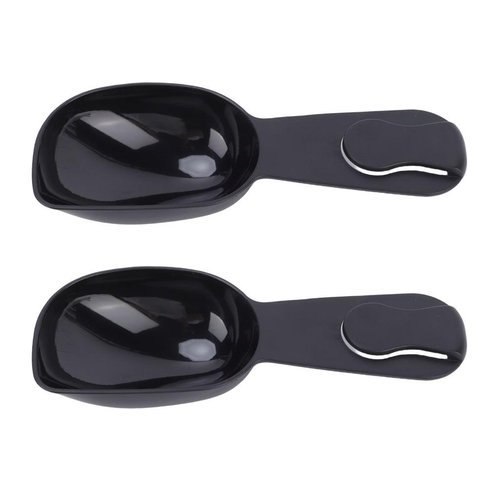2pcs Set Plastic Coffee Scoop Multifunctional Tablespoon Scoop Coffee Measuring Spoon Espresso