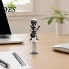 Car Interior Accessories Skull Spring Ornament, Rocking Figurine, Acrylic Swaying Expressive Skeleton Dashboard Decor for Vehicle, Wear-resistant