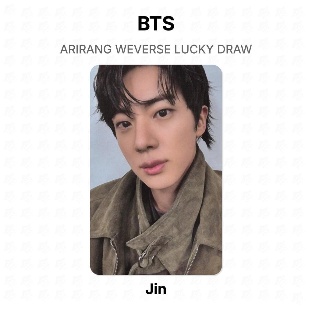 BTS ARIRANG WEVERSE Glücksziehung Offizielle Fotokarte