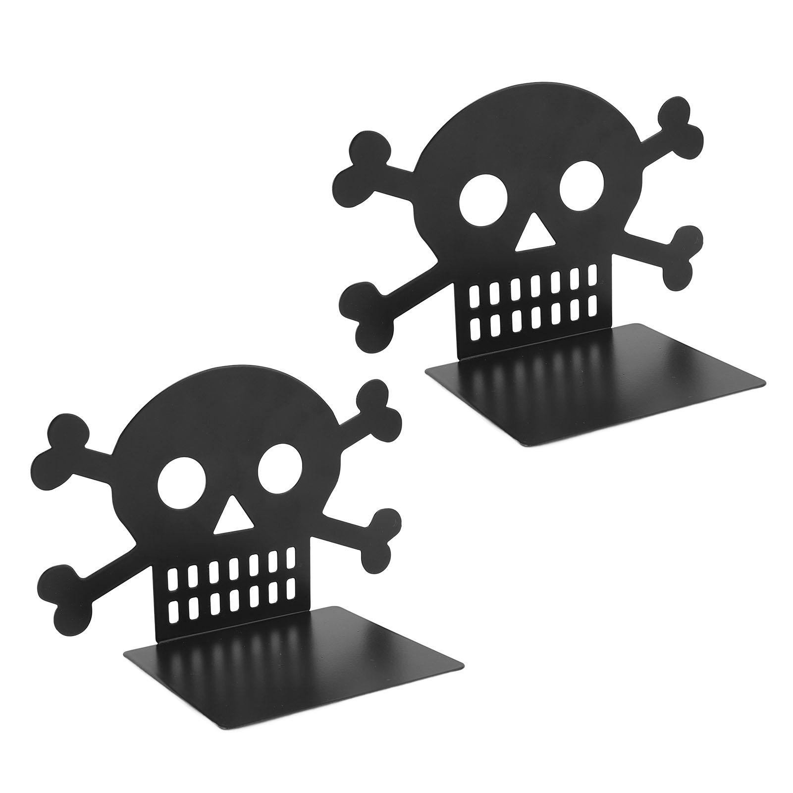 

1 пара современных подставок для книг из металла, прочных, нескользящих, декоративных, держателей для книг, стопоров для офиса, скелетов