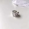 Korean Style Wide Band Retro Women's Irregular Open Ring - Trendy Index and Pinky Ring, Simple Fashion
