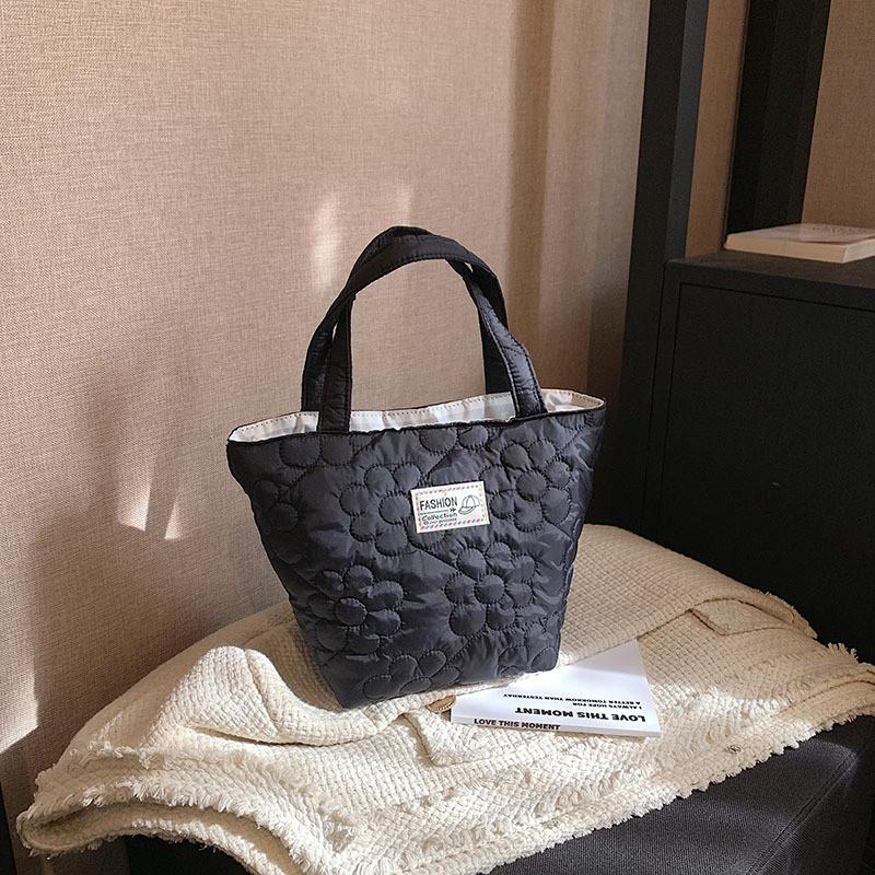 Stylish Casual Oxford Tote Bag For Women In Black White Purple Pink Colors