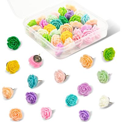 10Pcs Flower Thumb Tacks Decorative Push Pins for Bulletin Board Decorations Push Pins for Cork Board Wall Pattern Decorations